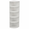 Vicco Fabienne Eckregal, weiß, 40x180 cm, 5 Fächer, flexibel montierbar für kreative Raumgestaltung