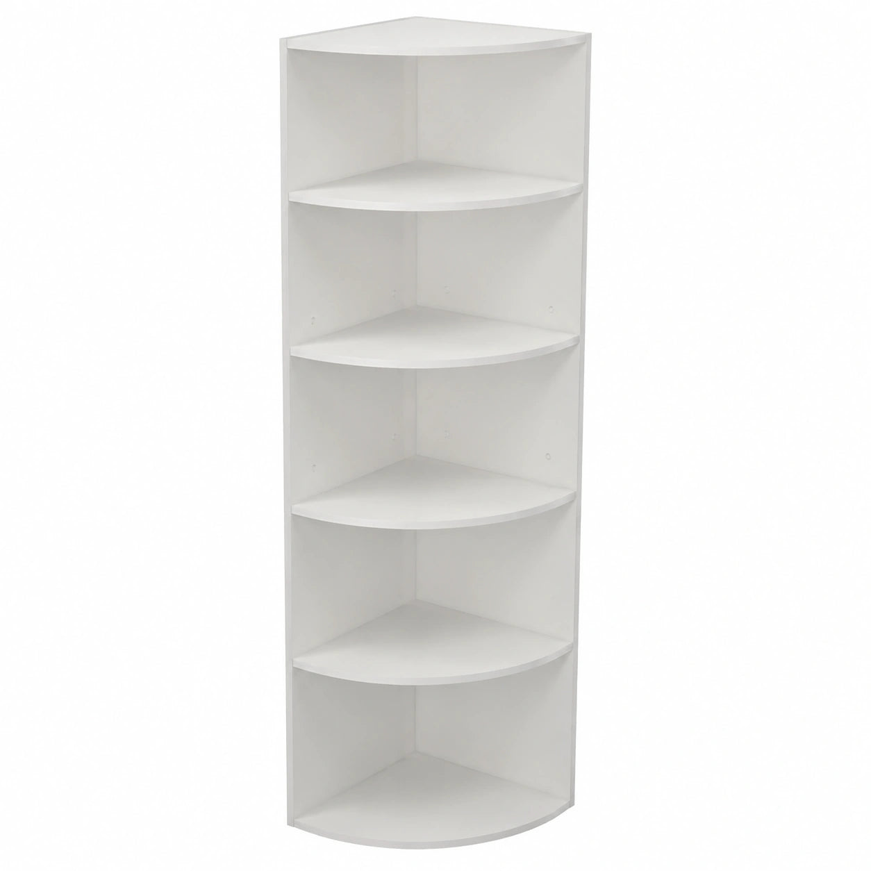 Vicco Fabienne Eckregal, weiß, 40x180 cm, 5 Fächer, flexibel montierbar für kreative Raumgestaltung