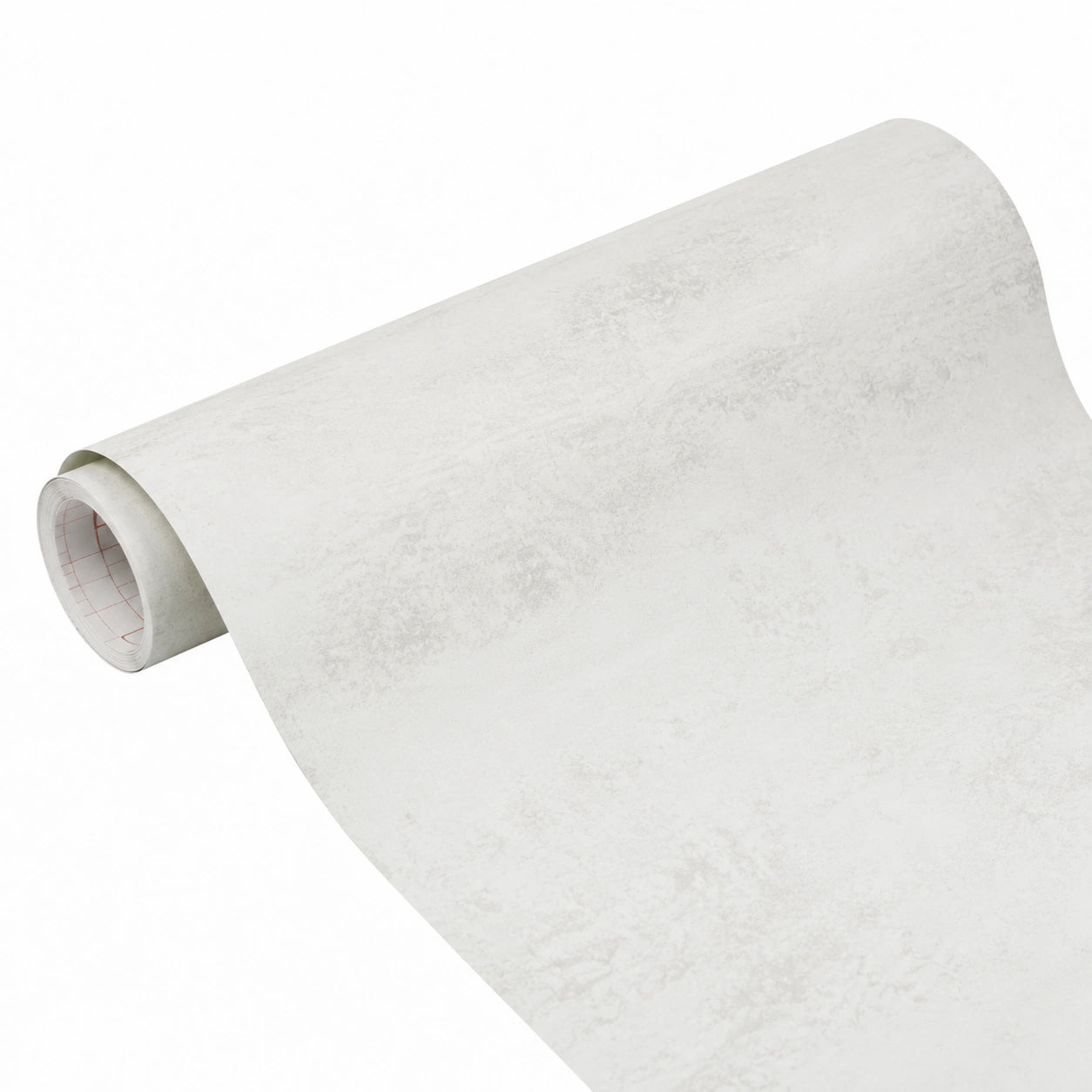 Möbel-Klebefolie Beton Weiß, 45 cm x 2 m - Selbstklebende und Abwaschbare Dekofolie für Küche, Möbel & Fensterbank