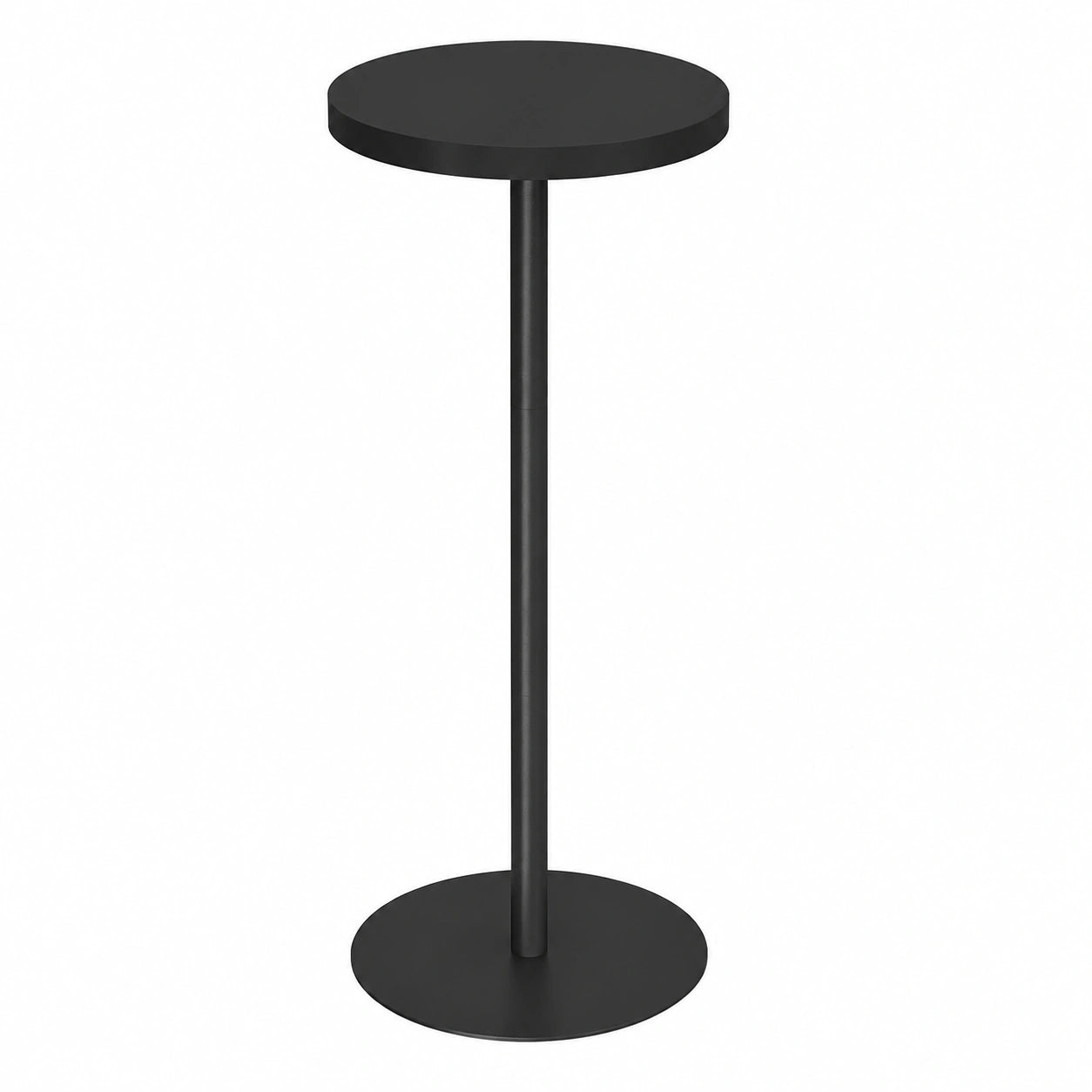 TUTOTAK Runder Beistelltisch Set, Kleiner Couchtisch 2er-Set, Schwarzer Wohnzimmertisch
