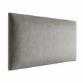 Luxus Samt Wandkissen für Schlafzimmer und Wohnzimmer - Gepolsterte Wandpaneele in Grau, 40x30 cm
