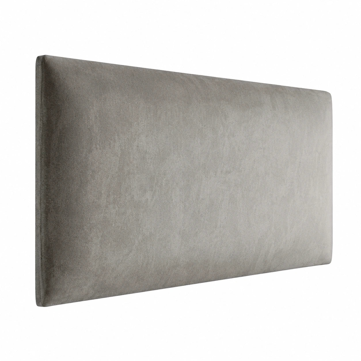 Luxus Samt Wandkissen für Schlafzimmer und Wohnzimmer - Gepolsterte Wandpaneele in Grau, 40x30 cm